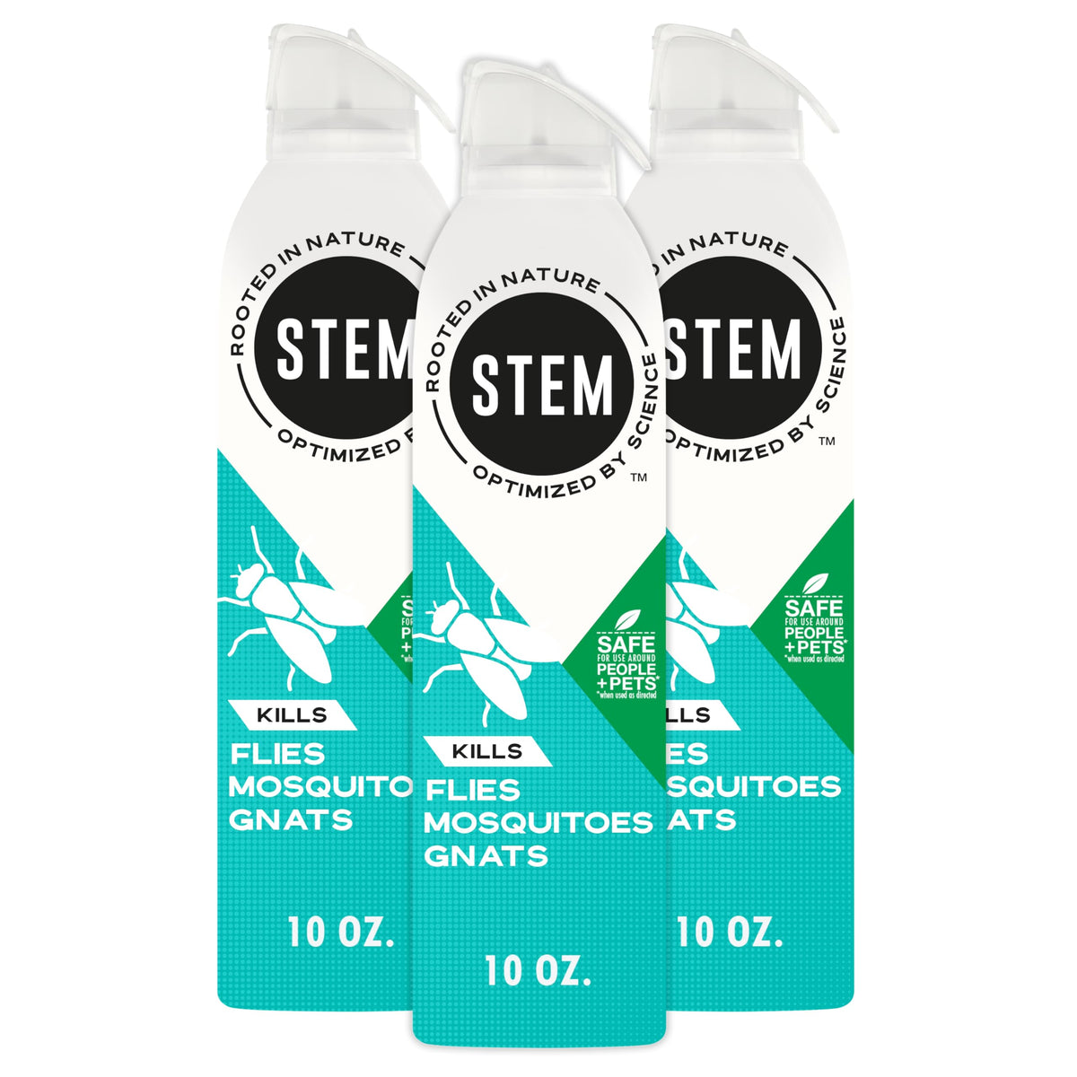 STEM bug spray bottle front; ideal for indoor and outdoor use.