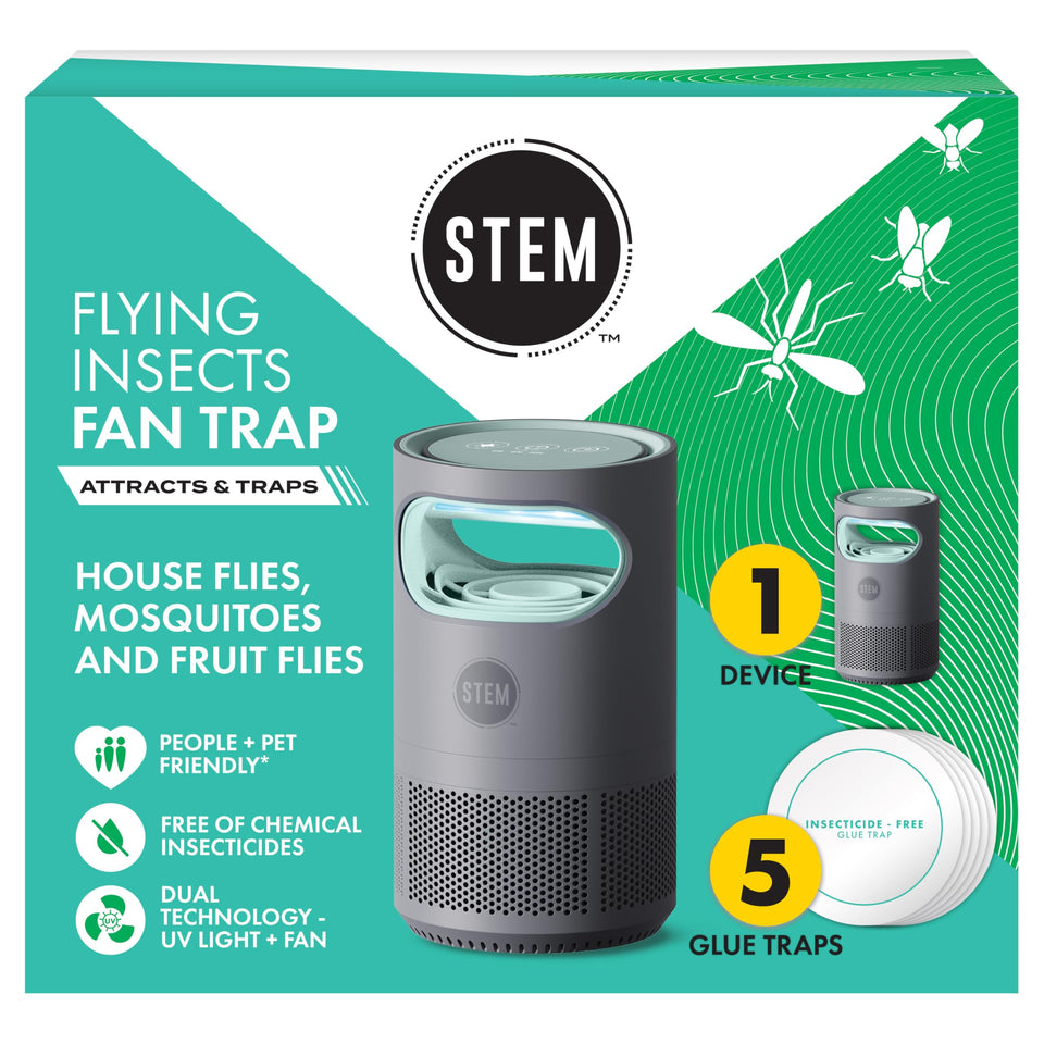 STEM Flying Insect Fan Trap front view for compact indoor pest control