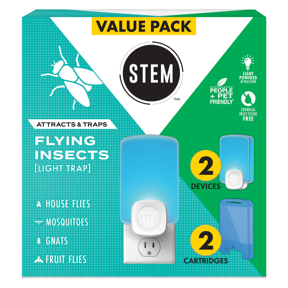 STEM Flying Insect Trap front view showcases discreet indoor pest capture