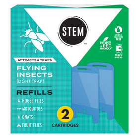 STEM Light Trap refill highlighting mosquito-attraction cartridge for interior pest control.