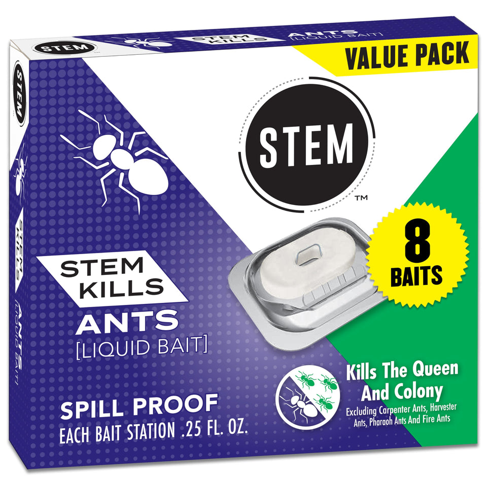 STEM Liquid Ant Bait activation film removed, ready for precise indoor placement.