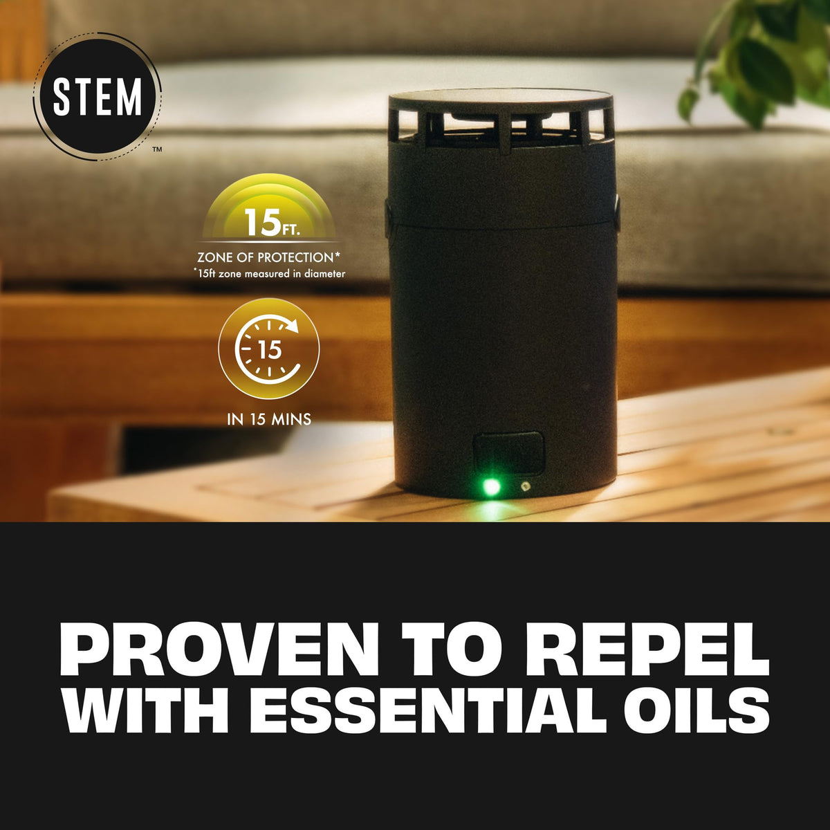 STEM Zone Mosquito Device with USB-C charger for easy power.
