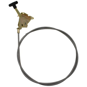Stens 290-163 throttle control cable panel-mount left view showing 48-inch conduit for smooth throttle access.