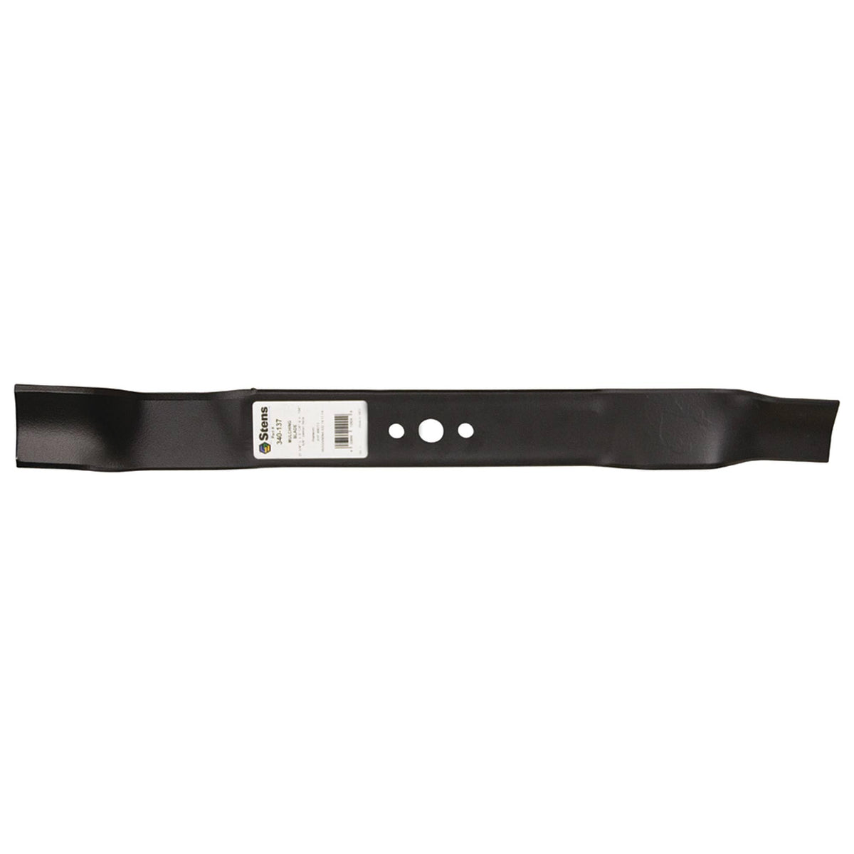 Stens 340-137 mulching blade showing 21 3/4-inch length for durable mowing