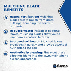 Stens 340-137 mulching blade USA-made quality and OEM-style standards
