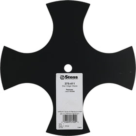 Stens 375-411 star edger blade with durable star design for clean lawn edges.