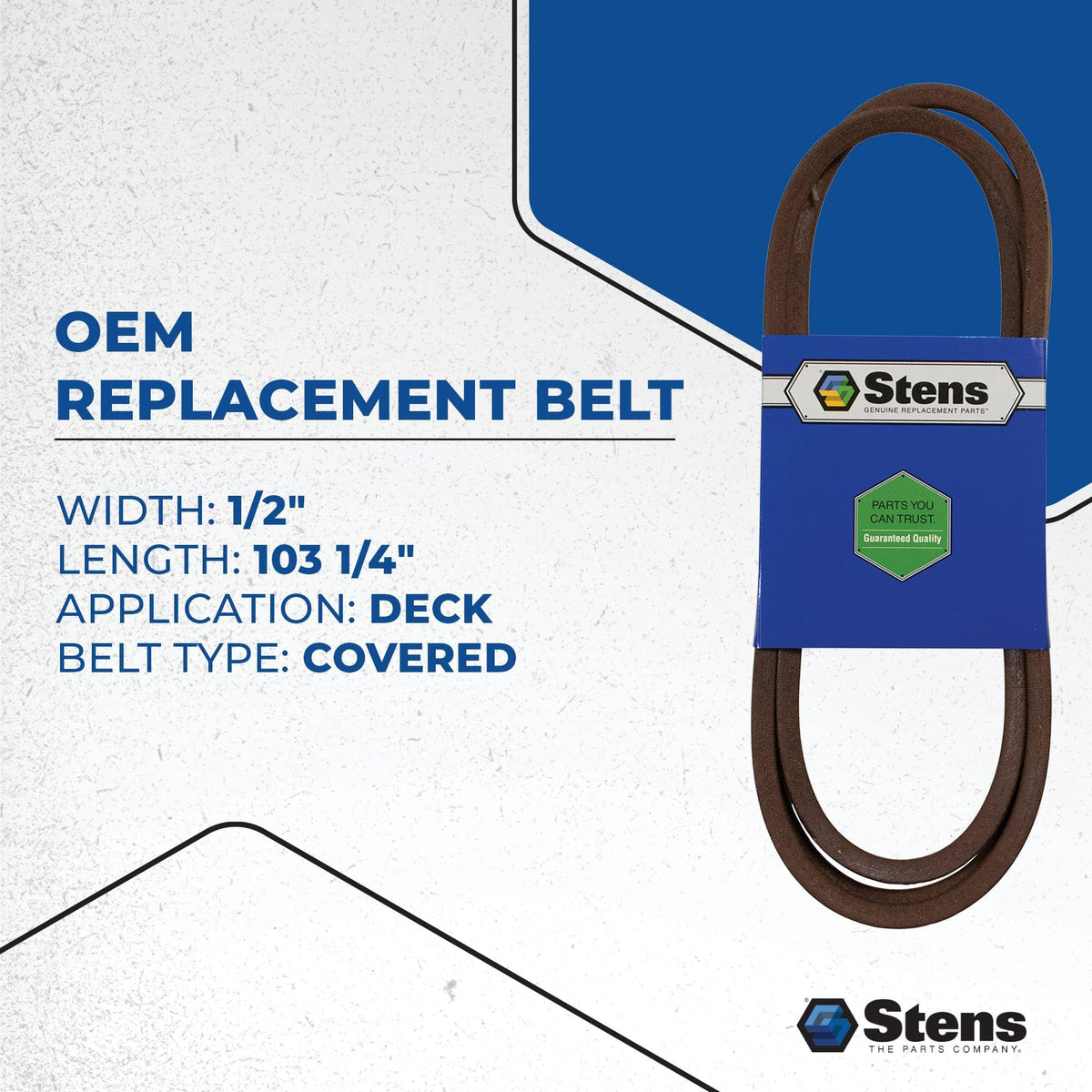 Stens branded packaging sleeve visible for OEM-grade parts.