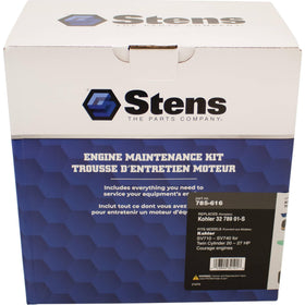 Stens maintenance kit compatible with Kohler SV710-SV740 demonstrates compatibility for Courage twin engines