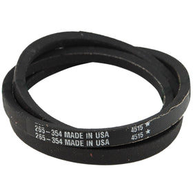Stens OEM belt 265-354 for Toro, side view, supports steady drive performance on 20332-20338.