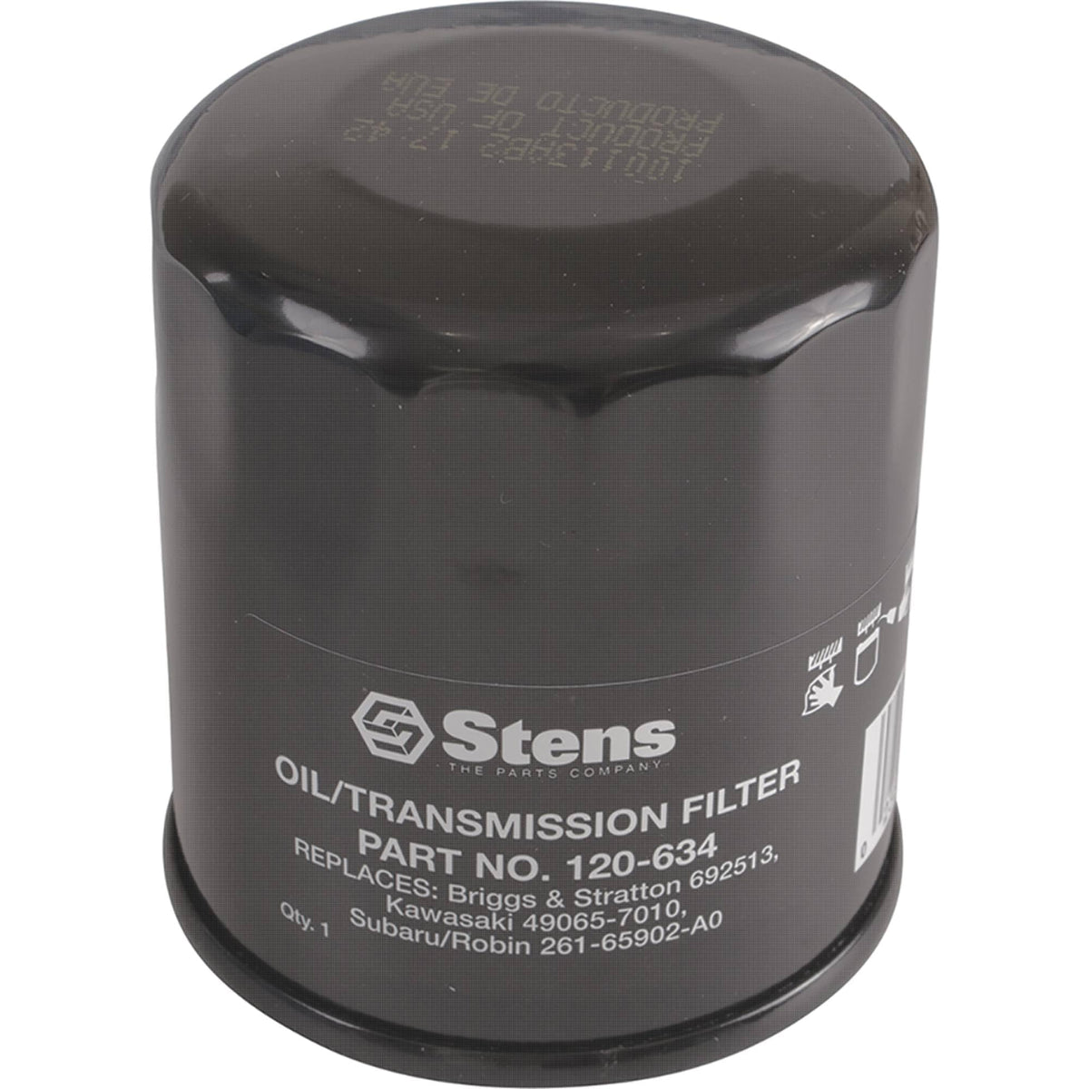 Stens 120-634 closeup highlights filtration element for easy maintenance.