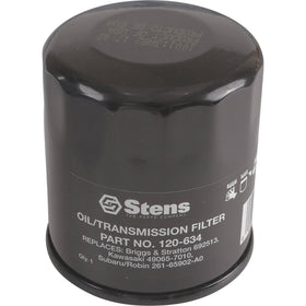 Stens 120-634 closeup highlights filtration element for easy maintenance.