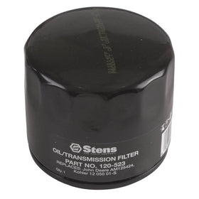 Stens oil filter for Kohler 12 050 01-S, front view, reliable engine filtration.