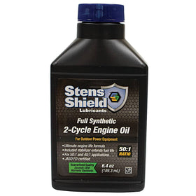 Stens Shield blue bottle close-up highlights clean burn and low smoke.