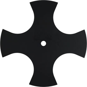 Stens star edger blade closeup reveals precision geometry for reliable cuts in yards.