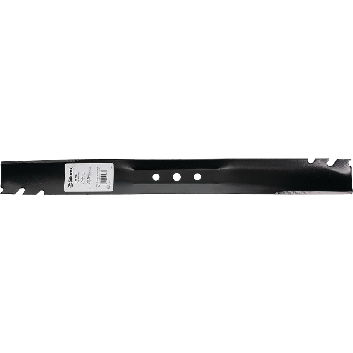 Stens toothed blade front view showing rugged construction for mower precision