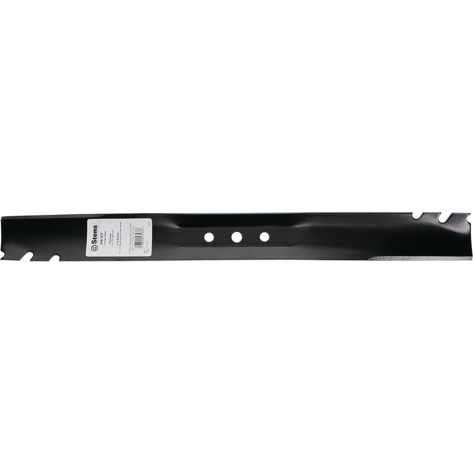 Stens toothed blade front view showing rugged construction for mower precision