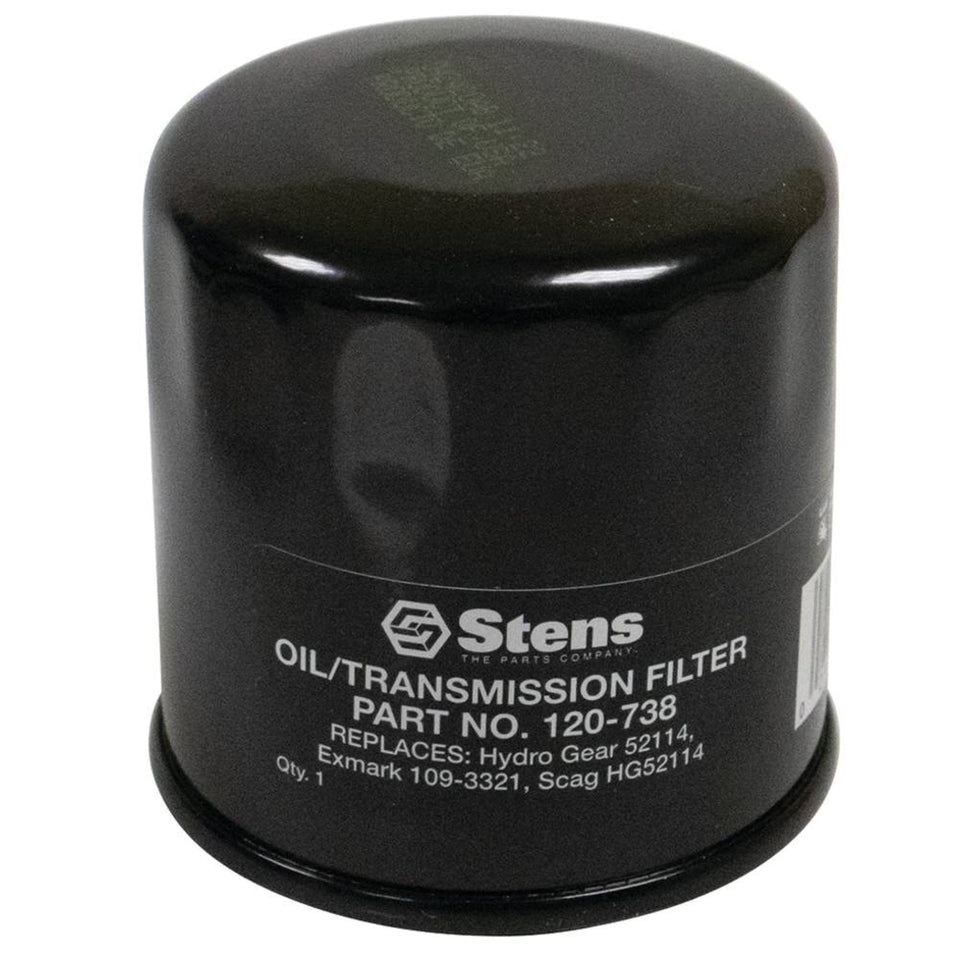 Stens transmission filter 120-738 for reliable hydraulic flow in Ferris and Exmark equipment.