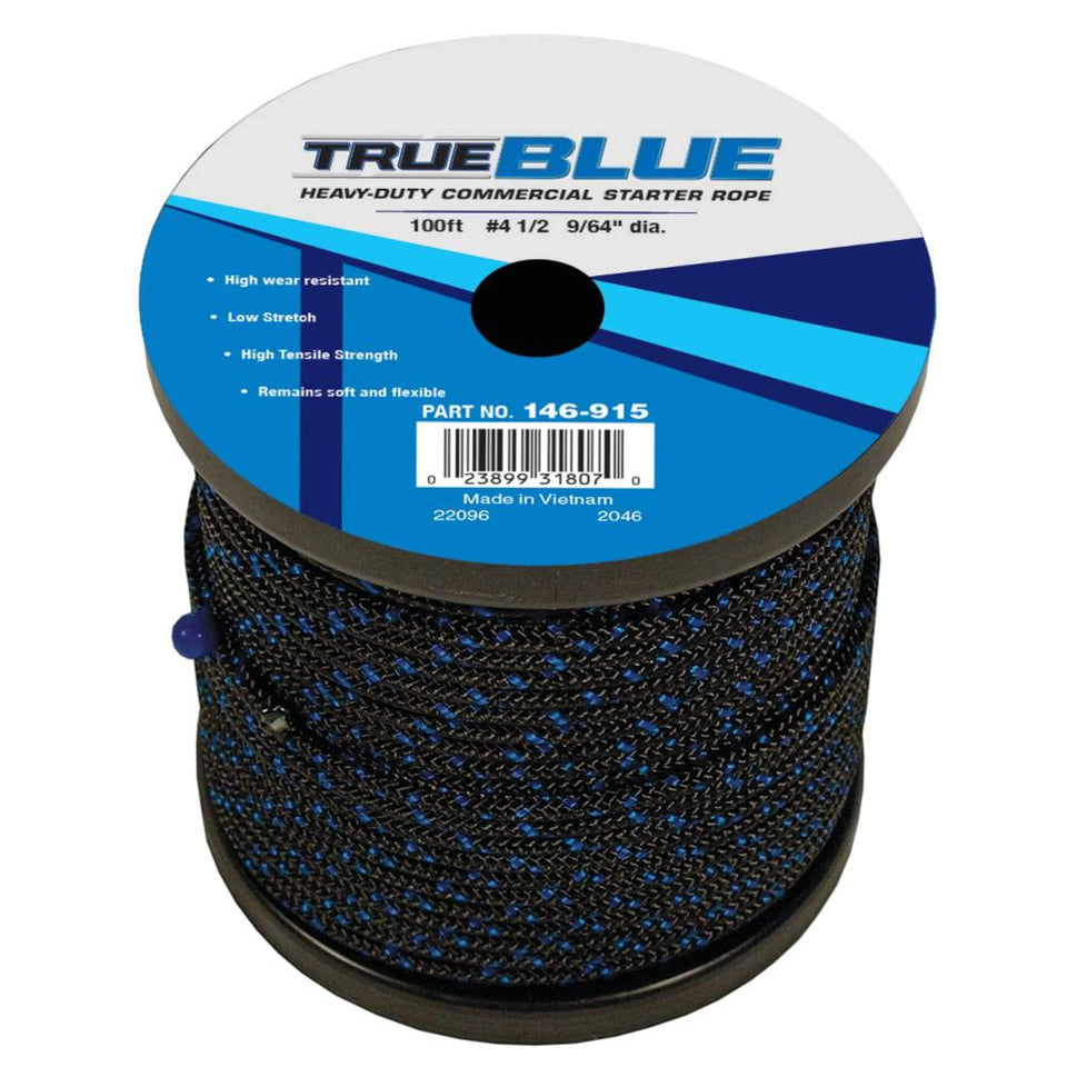 Stens Trueblue starter rope 100 ft with low stretch for reliable mower starts
