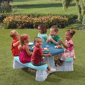 Step2 Sun & Fun Picnic Table durable double-walled plastic construction