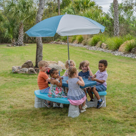 Step2 Sun & Fun Picnic Table tabletop close-up with wipe-clean surface