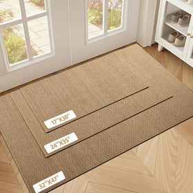 StepAura door mat is easy to clean with shaking, vacuuming, or hosing.
