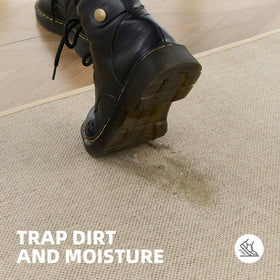 StepAura indoor entry mat resists muddy paws and damp footprints at doors
