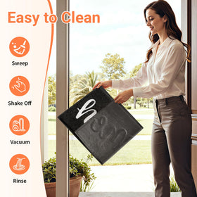 StepLively door mat outdoor use shown near entry protecting floors outdoors.