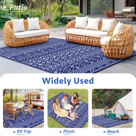StepLively fade-resistant blue tones maintain vibrant outdoor color