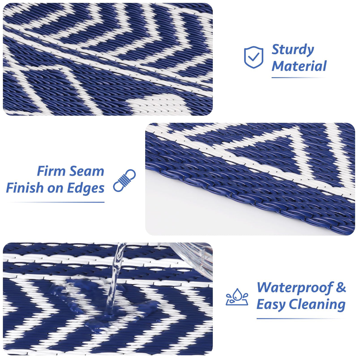 StepLively portable rug folds compactly for storage between seasons