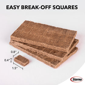 Sterno Instant Fire Starter Squares ready to spark campfires, grills, or pits.