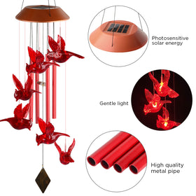 STF ShangTianFeng outdoor decor with red cardinal birds brightening garden pathways.