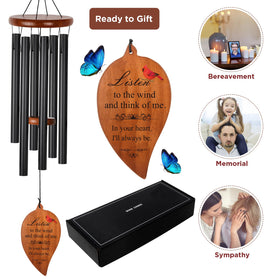 STF Sympathy Wind Chimes provide gentle tones that honor memories outdoors