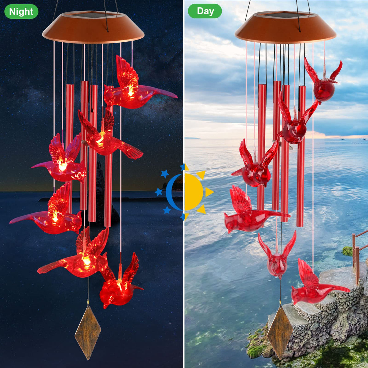 STF ShangTianFeng memorial wind chimes offer comforting ambience for loved ones.