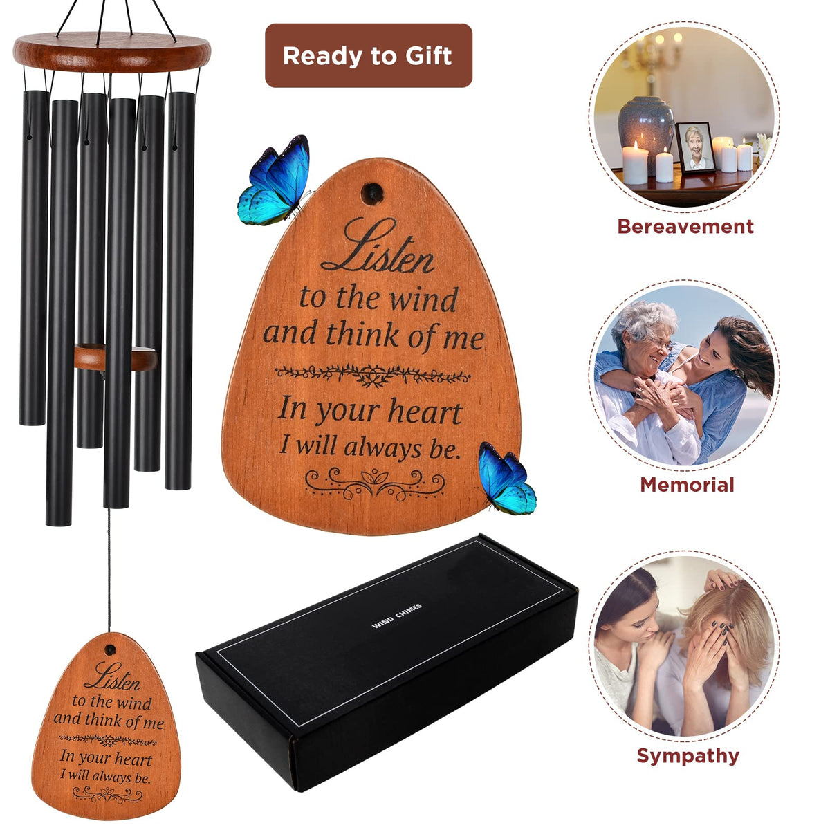 Easy to install STF wind chimes add lasting music to patios.