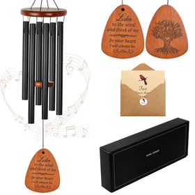 STF ShangTianFeng wind chimes outdoor with deep tone tubes for serene garden ambiance.
