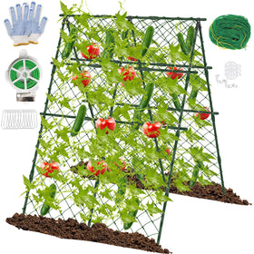 STFALI A-frame trellis 63x47 inches supports cucumbers for improved sun exposure
