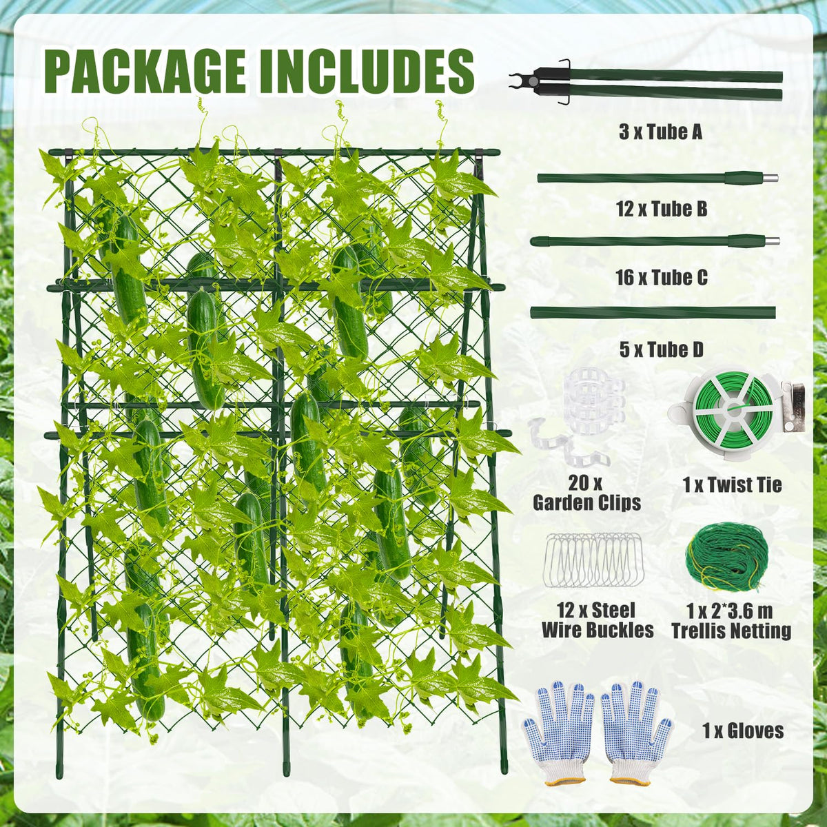 STFALI adjustable trellis width fits small and large gardens