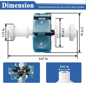 Sthangbig engine assembly powers turbine drive for efficient pool cleaning performance.