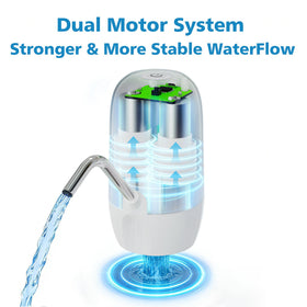 Sthmeyue dual motor pump provides steady water flow for play.