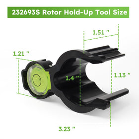 Sthovd 232693S tool assembly view showing bubble level and hold-up components.