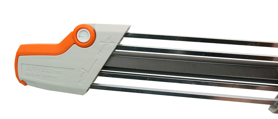 Stihl Easy File 3-8 Sharpener closeup for fast on-site chain sharpening
