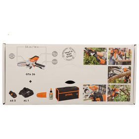 Stihl GTA 26 with AS 2 battery demonstrating cordless mobility.