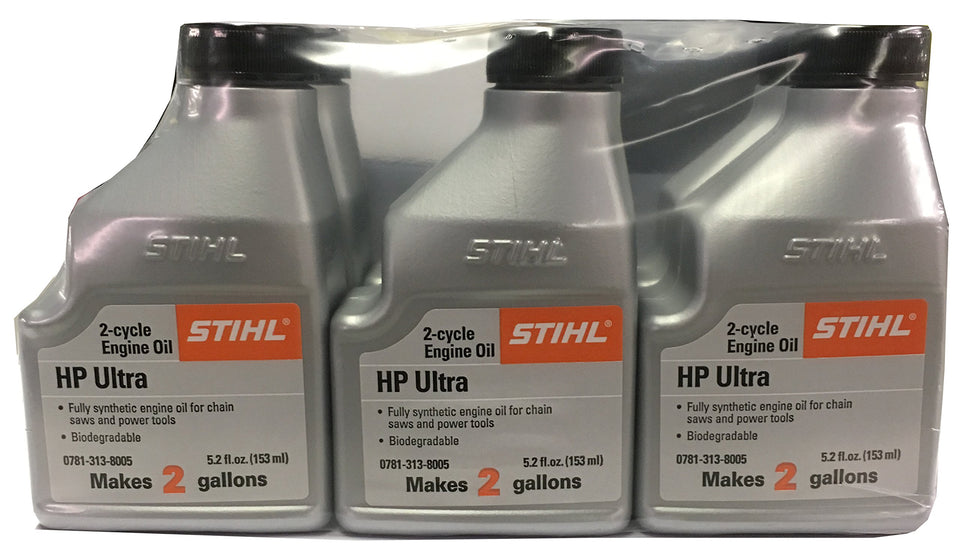 STIHL 5.2 oz Ultra 2-Cycle oil bottle for high-performance engines and cleaner operation