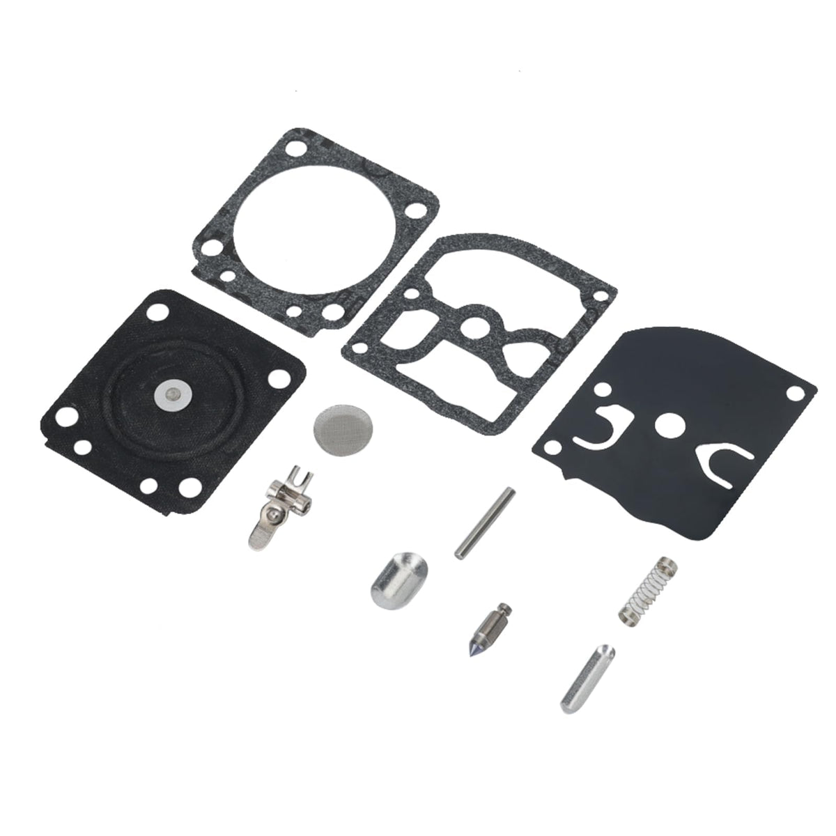 Stihl MS170 MS180 carburetor components arranged for clean installation