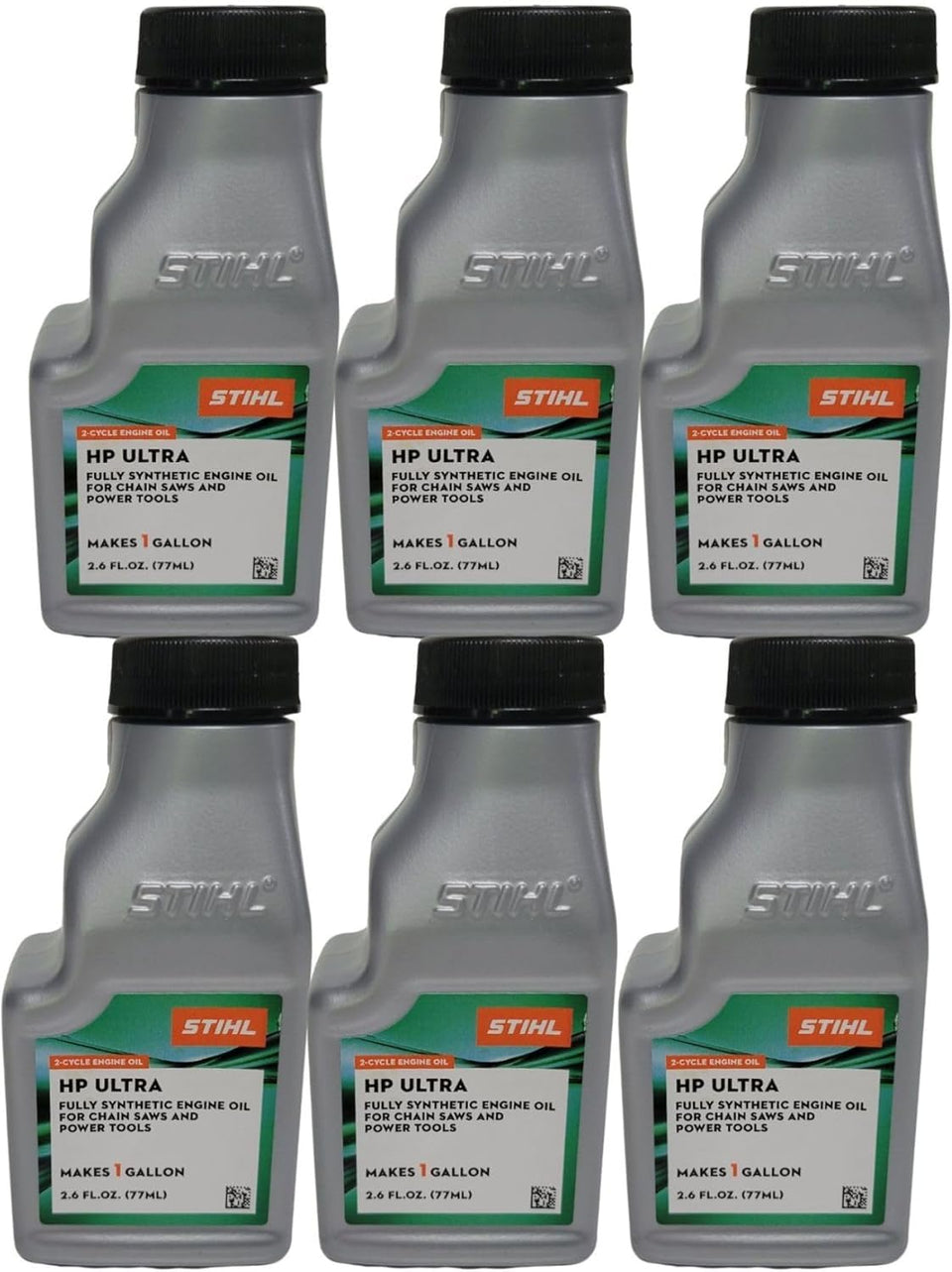 STIHL Oil Mix Ultra 1-Gallon pack front label showing high-performance two-cycle lubrication.
