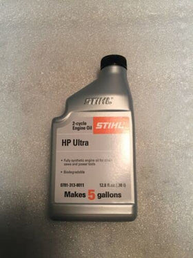 STIHL Ultra 2-cycle oil six-pack box for convenient maintenance.