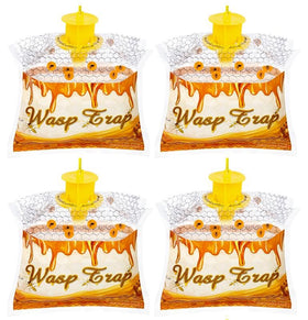 Stingmon 4-pack disposable wasp traps for outdoor hanging protect patios and gardens.
