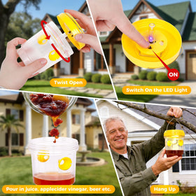 Stingmon durable ABS-material trap resists rust and weather.
