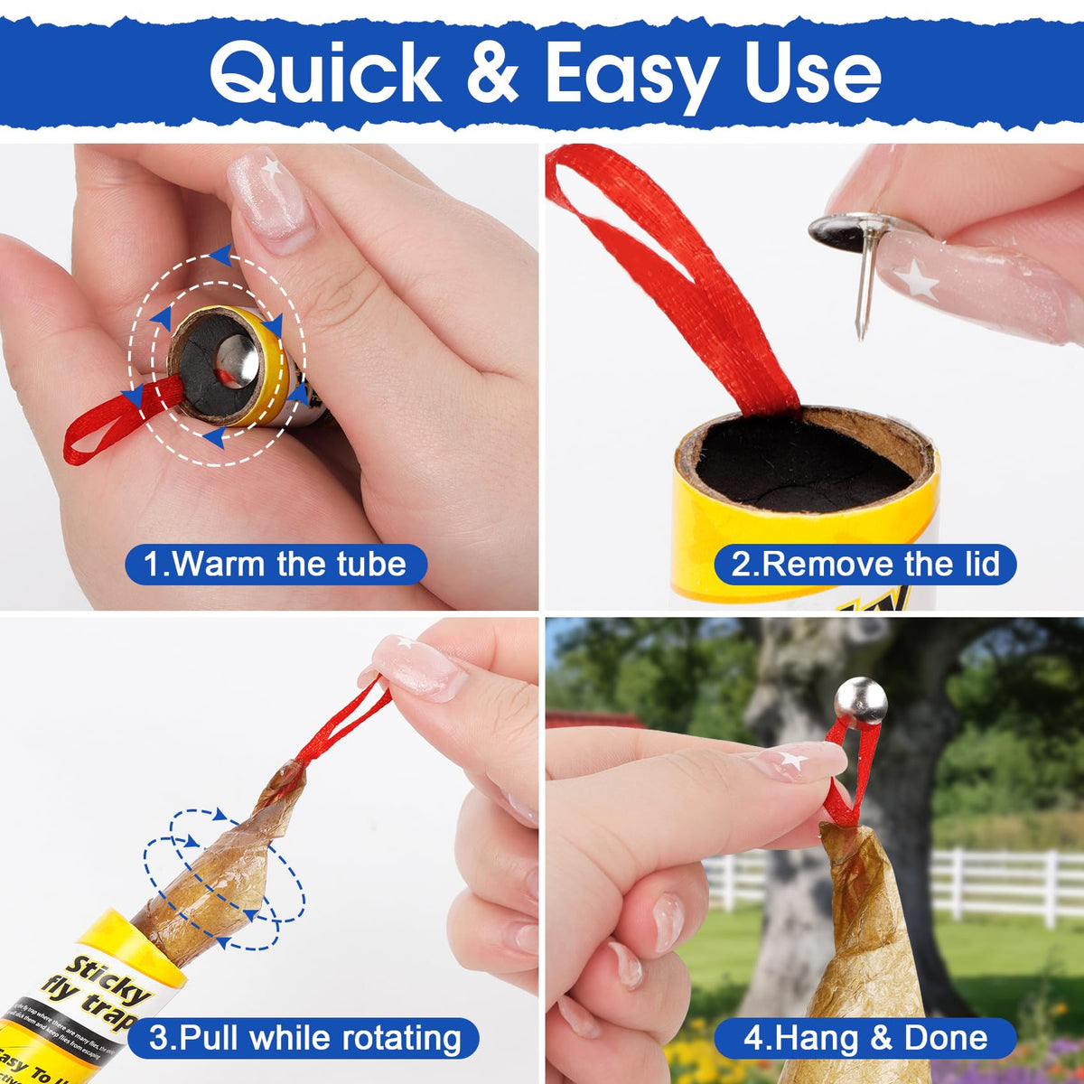 Stingmon easy-clean glue paper for mess-free trap handling.