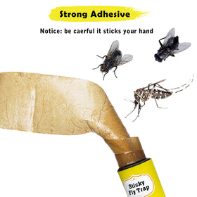 Stingmon indoor hanging fly strip with pin for easy placement.
